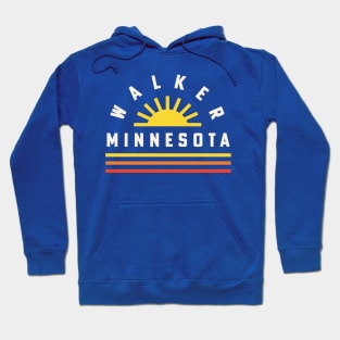 Walker Minnesota Vacation Vintage Retro Sunshine Hoodie